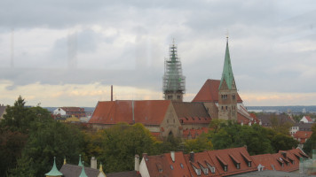 Blick aus dem Saal Donau auf den Augsburger Dom (Foto Erich Rieder, Wemding)