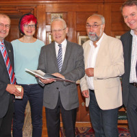Gerhard Ecker, Petra Beer, OB Ivo Holzinger, Wolfgang Bähner, Volkmar Thumser